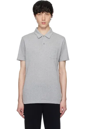 Sunspel Gray Riviera Polo