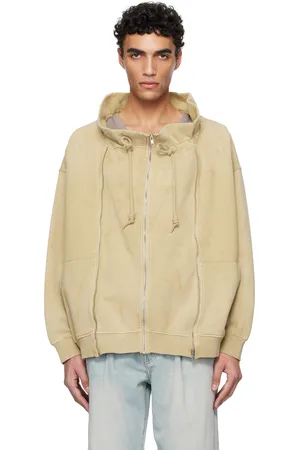 R13 Paperbag Zip-Up Sweatshirt