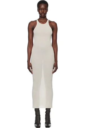 Rick Owens Off-White Hollywood Tank Maxi Dress