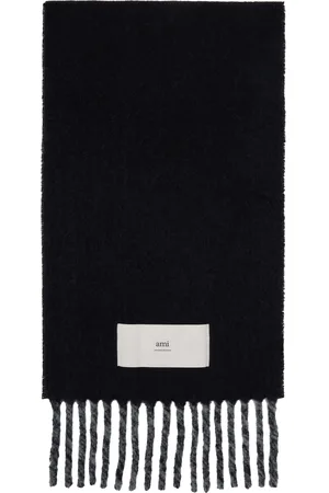 Ami Black & Gray Double-Sided Scarf