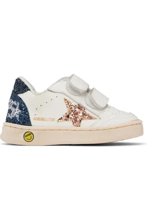 Golden Goose Baby White Ball Star Strap Sneakers