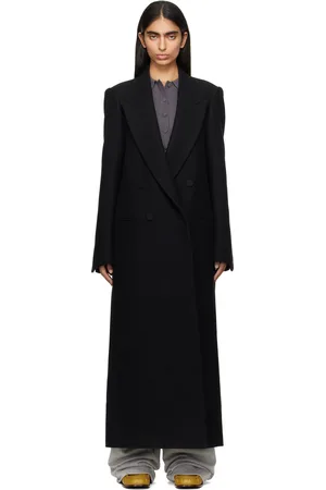 DRIES VAN NOTEN Black Wool Coat