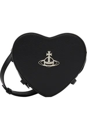 Vivienne Westwood Black Louise Heart Crossbody Bag