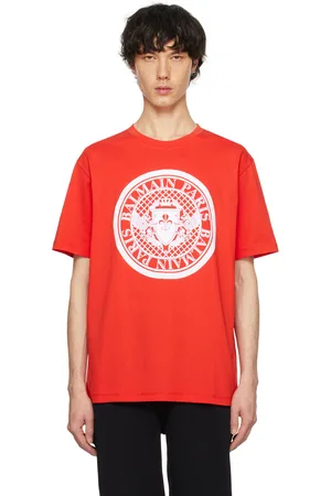 Balmain Red Coin T-Shirt