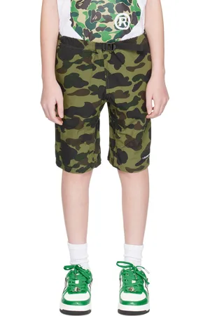 BAPE Kids Khaki 1st Camo Climbing Shorts