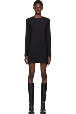 Ami Black Virgin Wool Minidress