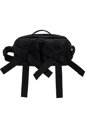 Simone Rocha Black Beaded Classic Bow Crossbody Bag