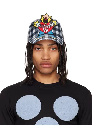 WALTER VAN BEIRENDONCK Blue & White Clown Cap
