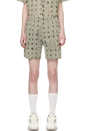 Olly Shinder Green Warp Shorts