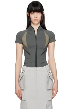Hyein Seo Slashed Zip T-shirt