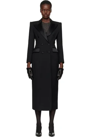 Dolce & Gabbana Black Double-Breasted Tuxedo Coat