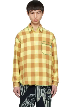 AWAKE NY Yellow & Brown Check Shirt