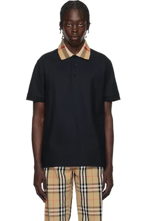Burberry Navy Cotton Polo