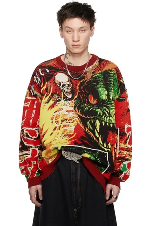 LU’U DAN Multicolor Misfit Jacquard Sweater