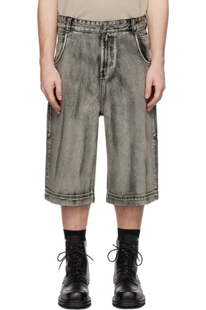 Entire Studios Black D Denim Shorts