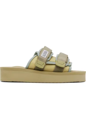 SUICOKE Taupe & Blue MOTO-PO Sandals