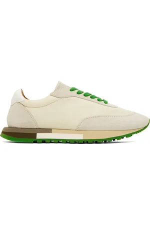 The Row Beige & Green Owen Sneakers