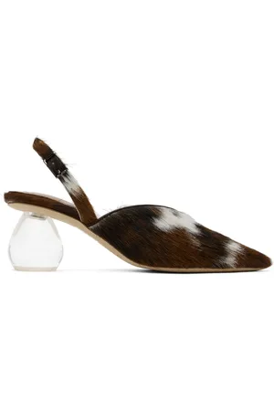 Simone Rocha Brown Pointed Slingback Heels