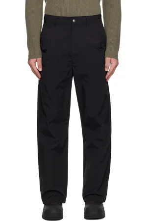 Izzue Black Taslan Pleated Trousers