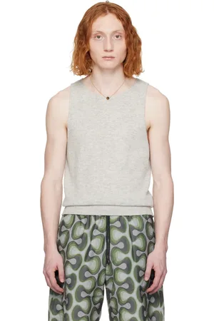 DRIES VAN NOTEN Gray Malio Tank Top