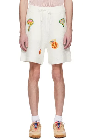 Casablanca Motif Crochet Shorts