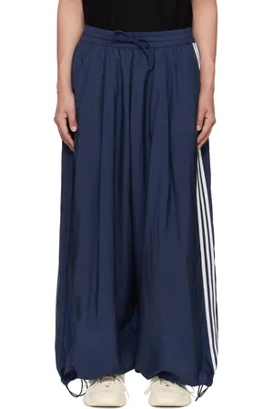 Y-3 Blue 3-Stripes Track Pants