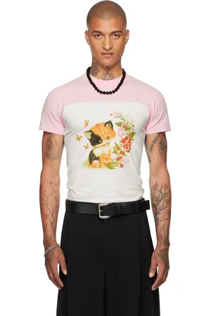 LU’U DAN Pink Cropped T-Shirt