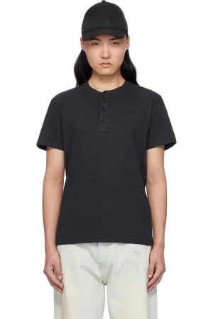RAG&BONE Navy Classic Cotton Henley