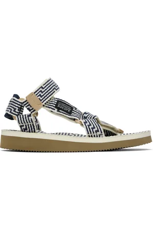 SUICOKE Navy & Off-White DEPA-JC01 Sandals