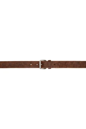 OUR LEGACY Brown 3 CM Belt