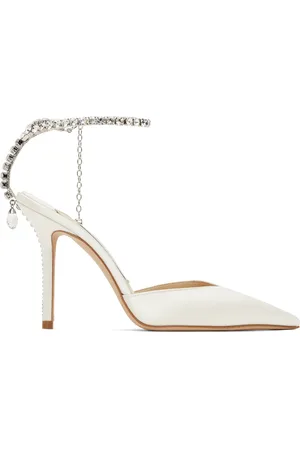 Jimmy Choo Off-White Saeda 100 Heels