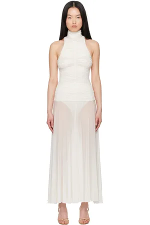 MAGDA BUTRYM Ruched High Neck Maxi Dress