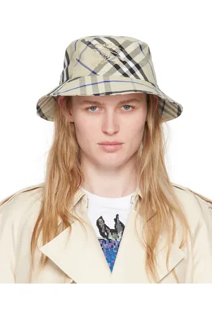 Burberry Beige Check Bucket Hat