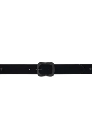 Pins & Needles Black Square Studs Belt