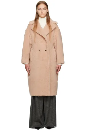 Max Mara Pink Teddy Bear Icon Coat