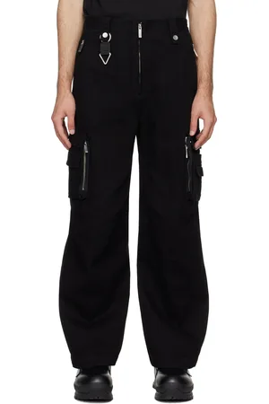 C2H4 Black Construction Cargo Pants