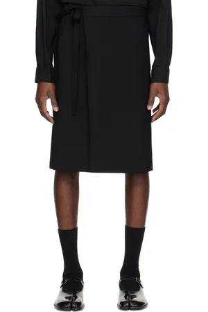 Maison Margiela Black Virgin Wool Skirt