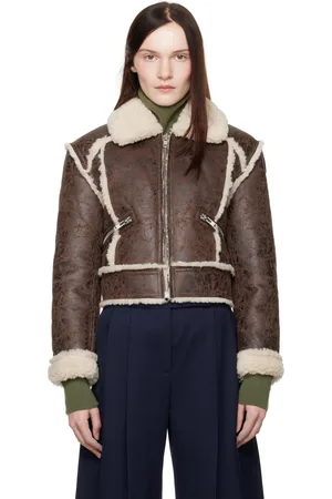 Stand Studio Brown Nyrah Faux-Leather Jacket