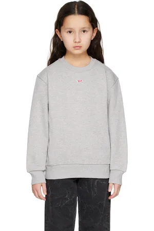 Diesel Kids Gray Logo Patch Sweatshirt