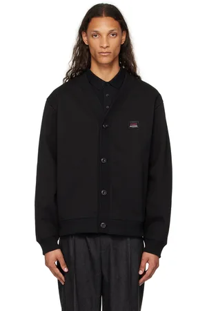 HUGO BOSS Black Logo Plaque Cardigan