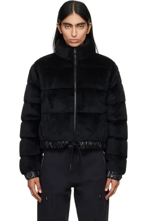 Moncler Black Ayse Faux-Fur Down Jacket
