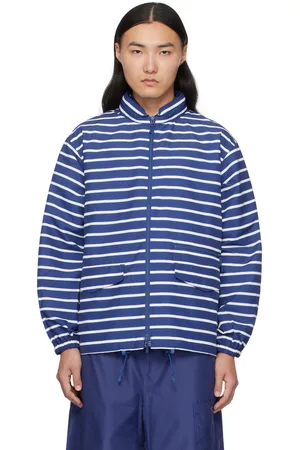 Daiwa Pier39 Blue & White Stripe Tech Sailing Jacket