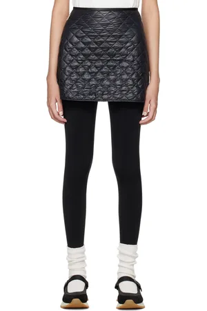 Moncler Black Padded Miniskirt