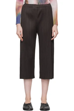 PLEATS PLEASE ISSEY MIYAKE Black Monthly Colors August Trousers