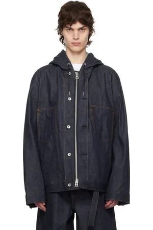 SACAI Indigo Hooded Denim Jacket