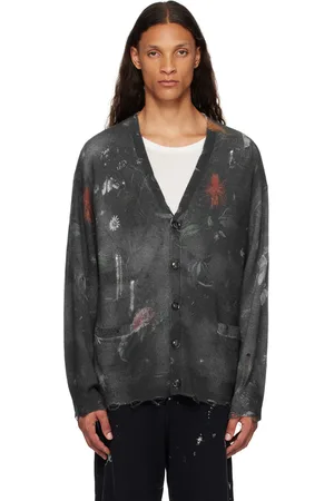 R13 Black Cashmere Boyfriend Cardigan