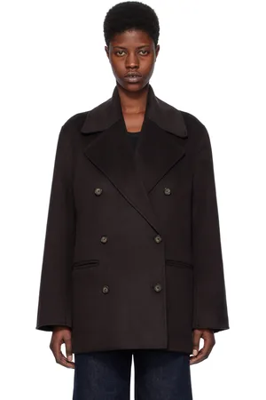 Totême Brown Double-Faced Peacoat