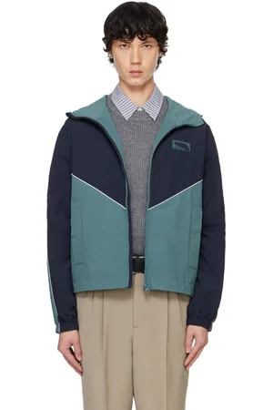 Maison Kitsuné Blue & Navy Technical Windbreaker Jacket