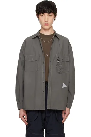 and wander Gray CORDURA Typewriter LS Shirt