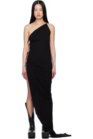 Rick Owens Black Hollywood Taco Maxi Dress